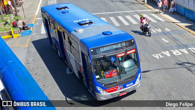 Empresa de Ônibus Pássaro Marron 92.013 na cidade de Aparecida, São Paulo, Brasil, por Diego Felipe. ID da foto: 11742887.