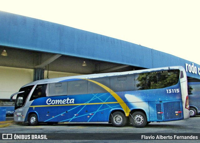 Viação Cometa 13115 na cidade de Sorocaba, São Paulo, Brasil, por Flavio Alberto Fernandes. ID da foto: 11741109.