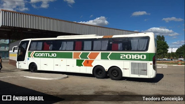 Empresa Gontijo de Transportes 20180 na cidade de Jeremoabo, Bahia, Brasil, por Teodoro Conceição. ID da foto: 11741431.