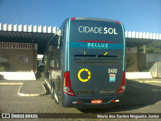 Viação Cidade Sol 8480 na cidade de Ipirá, Bahia, Brasil, por Mario dos Santos Nogueira Junior. ID da foto: 11742420.