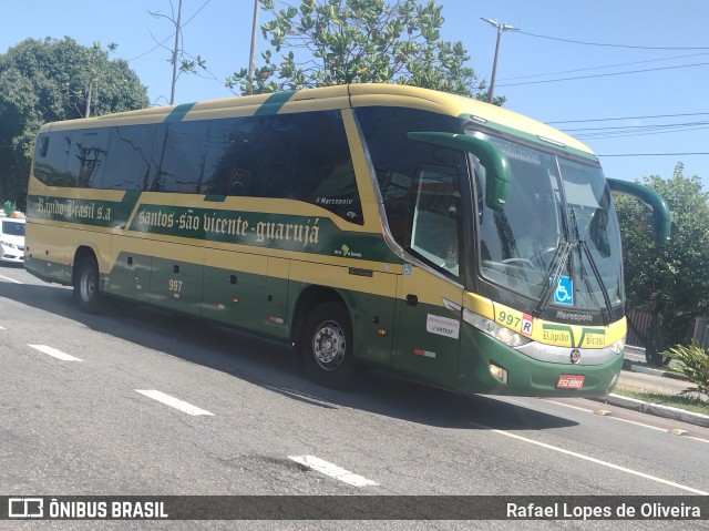 Viação Rápido Brasil 997 na cidade de São Paulo, São Paulo, Brasil, por Rafael Lopes de Oliveira. ID da foto: 11743213.