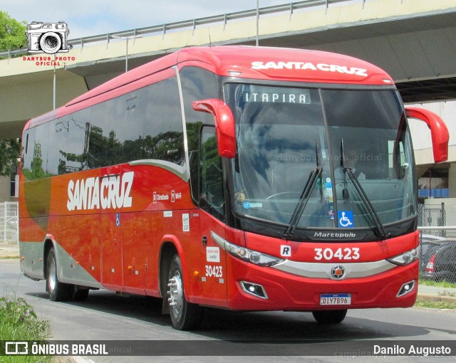 Viação Santa Cruz 30423 na cidade de Campinas, São Paulo, Brasil, por Danilo Augusto. Número da foto: #11740580.
