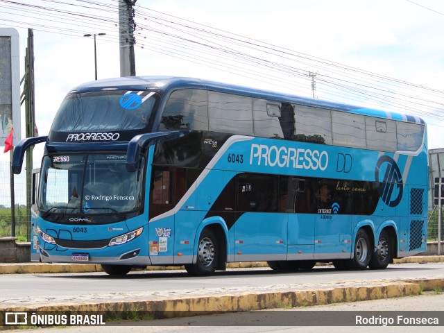 Auto Viação Progresso 6043 na cidade de Caruaru, Pernambuco, Brasil, por Rodrigo Fonseca. ID da foto: 11740844.