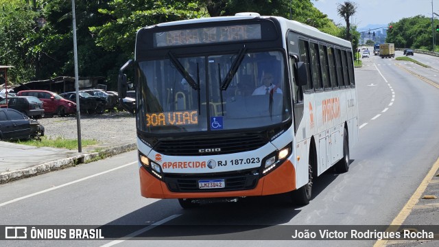 VINSAL - Viação Nossa Senhora Aparecida RJ 187.023 na cidade de Volta Redonda, Rio de Janeiro, Brasil, por João Victor Rodrigues Rocha. ID da foto: 11743181.