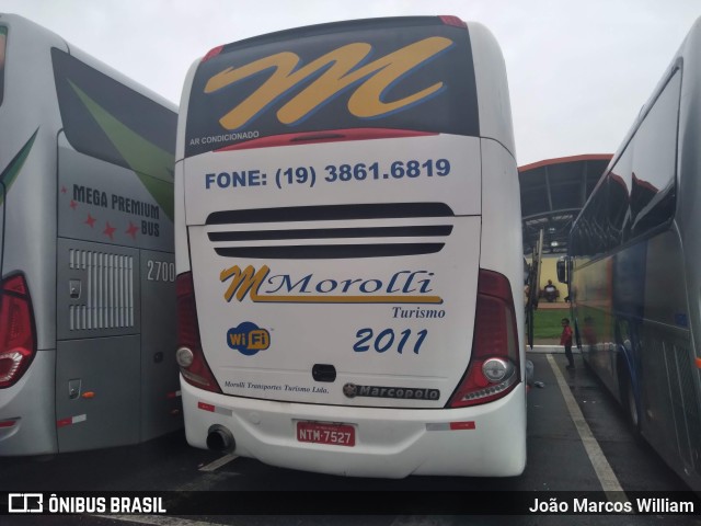 Morolli Transportes e Turismo 2011 na cidade de Aparecida, São Paulo, Brasil, por João Marcos William. ID da foto: 11743730.