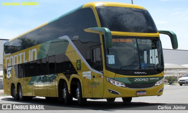 Empresa Gontijo de Transportes 25040 na cidade de Goiânia, Goiás, Brasil, por Carlos Júnior. ID da foto: 11745423.