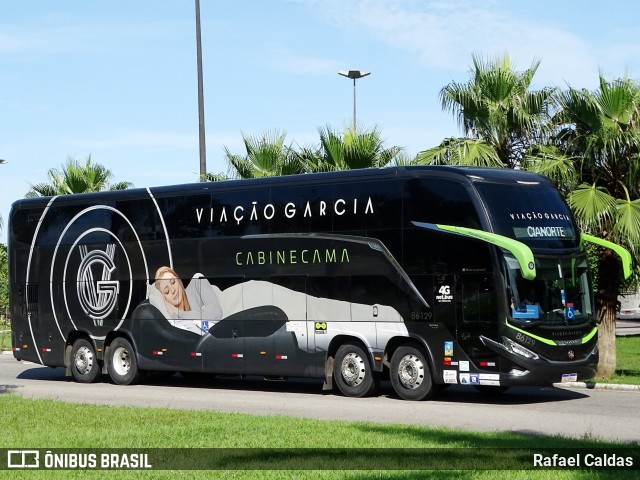 Viação Garcia 86129 na cidade de Florianópolis, Santa Catarina, Brasil, por Rafael Caldas. Número da foto: #11745126.