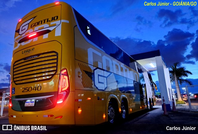 Empresa Gontijo de Transportes 25040 na cidade de Goiânia, Goiás, Brasil, por Carlos Júnior. ID da foto: 11745401.