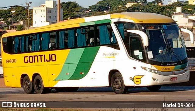 Empresa Gontijo de Transportes 19400 na cidade de Betim, Minas Gerais, Brasil, por Hariel BR-381. ID da foto: 11745048.