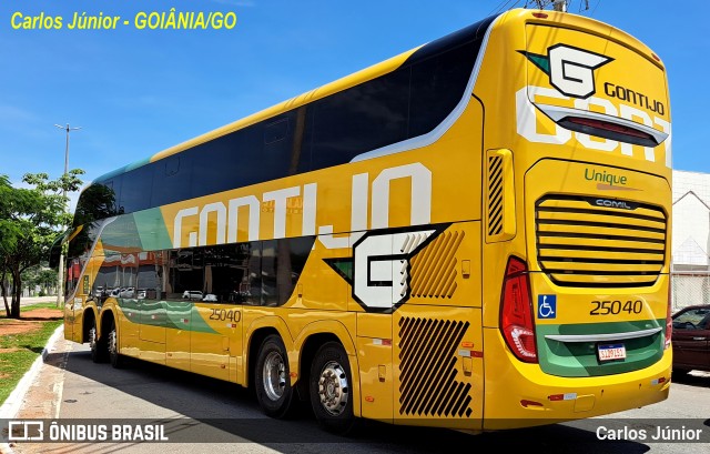 Empresa Gontijo de Transportes 25040 na cidade de Goiânia, Goiás, Brasil, por Carlos Júnior. ID da foto: 11745418.