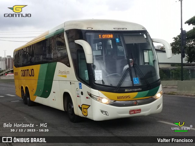 Empresa Gontijo de Transportes 18595 na cidade de Belo Horizonte, Minas Gerais, Brasil, por Valter Francisco. ID da foto: 11745876.