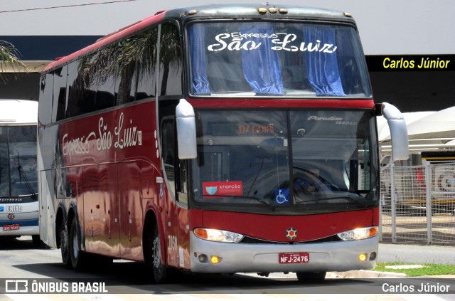 Expresso São Luiz 7130 na cidade de Goiânia, Goiás, Brasil, por Carlos Júnior. ID da foto: 11745187.