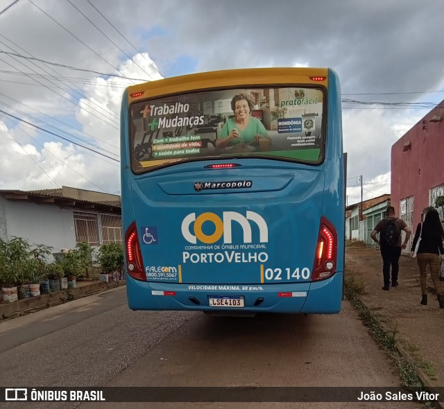 JTP Transportes - COM Porto Velho 02.140 na cidade de Porto Velho, Rondônia, Brasil, por João Sales Vitor. Número da foto: #11675941.