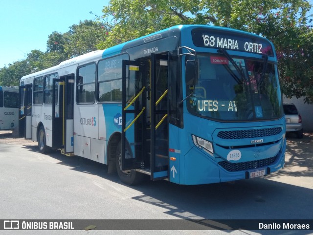 Expresso Santa Paula 16238 na cidade de Vitória, Espírito Santo, Brasil, por Danilo Moraes. Número da foto: #11674575.