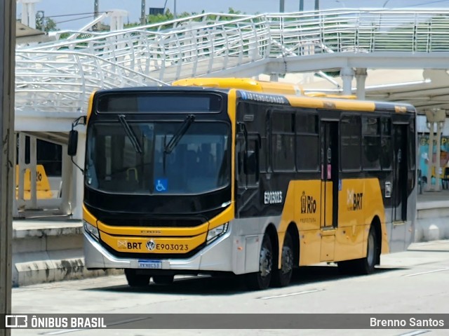 Mobi Rio E903023 na cidade de Rio de Janeiro, Rio de Janeiro, Brasil, por Brenno Santos. Número da foto: #11675445.