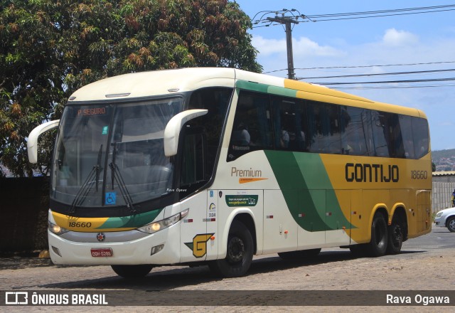 Empresa Gontijo de Transportes 18660 na cidade de Vitória da Conquista, Bahia, Brasil, por Rava Ogawa. ID da foto: 11674391.