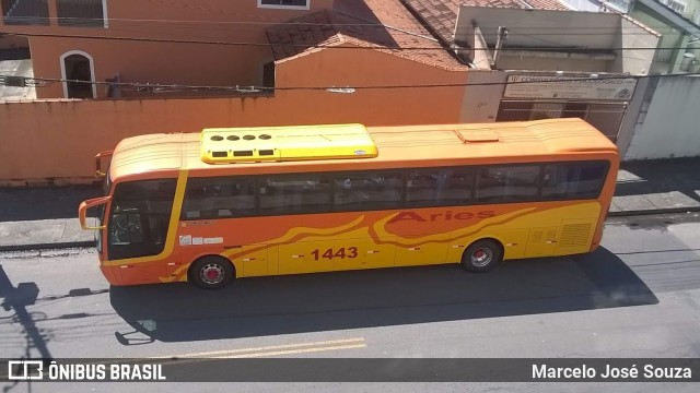 Aries Turismo 1443 na cidade de São José dos Campos, São Paulo, Brasil, por Marcelo José Souza. Número da foto: #11674716.