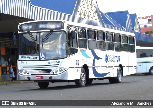 Brantur > Branbus > Viação Pato Branco 23718 na cidade de Pato Branco, Paraná, Brasil, por Alexandre M.  Sanches. Número da foto: #11673311.