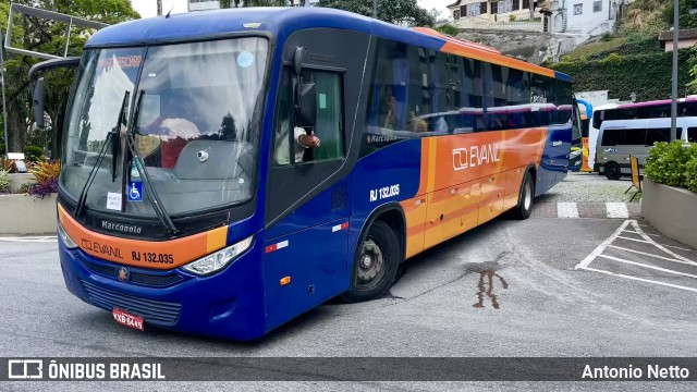 Evanil Transportes e Turismo RJ 132.035 na cidade de Petrópolis, Rio de Janeiro, Brasil, por Antonio Netto. Número da foto: #11674295.