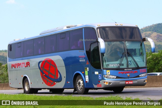 Mapatur Transportes e Turismo 5508 na cidade de Roseira, São Paulo, Brasil, por Paulo Henrique Pereira Borges. ID da foto: 11675255.