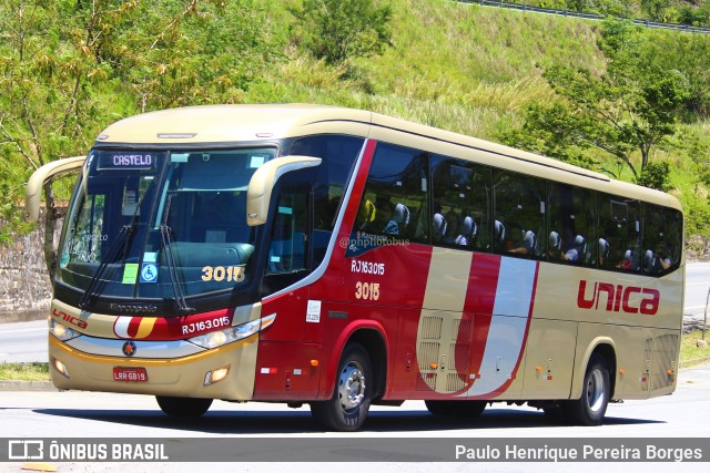 Transportes Única Petrópolis RJ 163.015 na cidade de Petrópolis, Rio de Janeiro, Brasil, por Paulo Henrique Pereira Borges. ID da foto: 11675314.