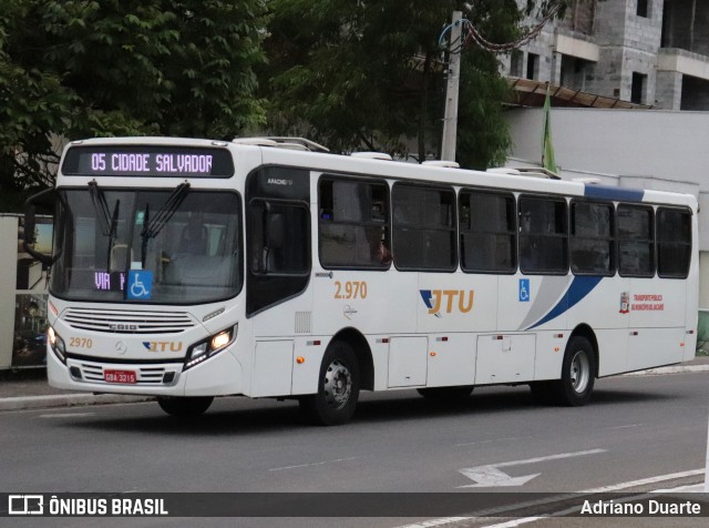 JTU - Jacareí Transporte Urbano 2.970 na cidade de Jacareí, São Paulo, Brasil, por Adriano Duarte. Número da foto: #11674075.