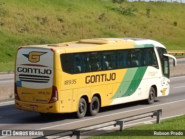 Empresa Gontijo de Transportes 18935 na cidade de São José dos Campos, São Paulo, Brasil, por Robson Prado. ID da foto: 11674288.