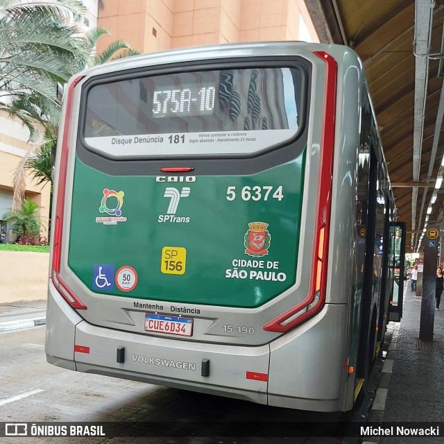 Transunião Transportes 5 6374 na cidade de São Paulo, São Paulo, Brasil, por Michel Nowacki. Número da foto: #11674477.