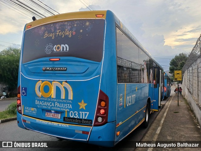 JTP Transportes - COM Bragança Paulista 03.117 na cidade de Bragança Paulista, São Paulo, Brasil, por Matheus Augusto Balthazar. Número da foto: #11676070.