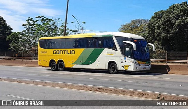 Empresa Gontijo de Transportes 19160 na cidade de Betim, Minas Gerais, Brasil, por Hariel BR-381. ID da foto: 11676187.