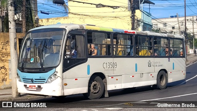 Transportes Barra C13509 na cidade de Rio de Janeiro, Rio de Janeiro, Brasil, por Guilherme Breda. ID da foto: 11676513.