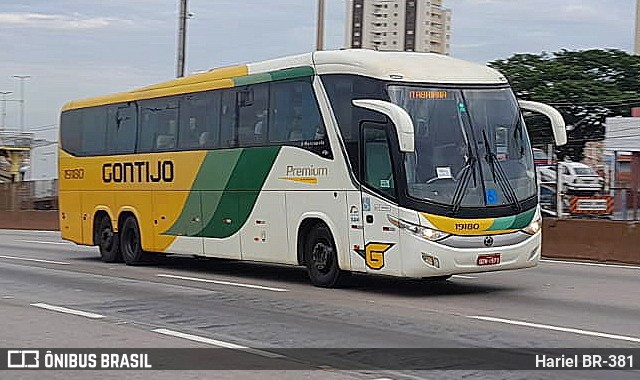 Empresa Gontijo de Transportes 19180 na cidade de Betim, Minas Gerais, Brasil, por Hariel BR-381. ID da foto: 11676110.