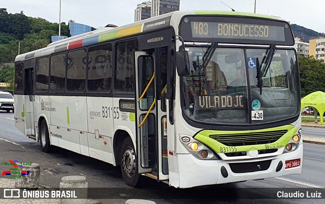 Viação VG B31155 na cidade de Rio de Janeiro, Rio de Janeiro, Brasil, por Claudio Luiz. Número da foto: #11678242.
