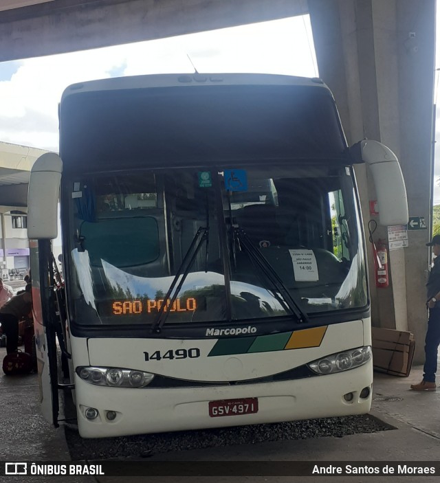 Empresa Gontijo de Transportes 14490 na cidade de Aracaju, Sergipe, Brasil, por Andre Santos de Moraes. Número da foto: #11676454.