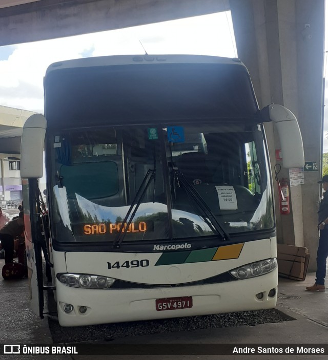 Empresa Gontijo de Transportes 14490 na cidade de Aracaju, Sergipe, Brasil, por Andre Santos de Moraes. ID da foto: 11676454.