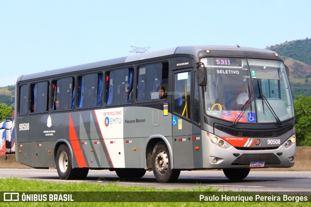 Empresa de Ônibus Pássaro Marron 90508 na cidade de Roseira, São Paulo, Brasil, por Paulo Henrique Pereira Borges. Número da foto: #11677156.