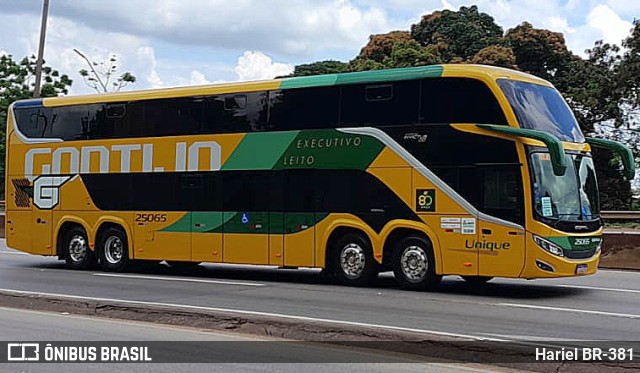 Empresa Gontijo de Transportes 25065 na cidade de Betim, Minas Gerais, Brasil, por Hariel BR-381. ID da foto: 11676091.