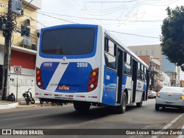 Transvida Transporte Coletivo 2059 na cidade de Ji-Paraná, Rondônia, Brasil, por Gian Lucas  Santana Zardo. Número da foto: #11678723.