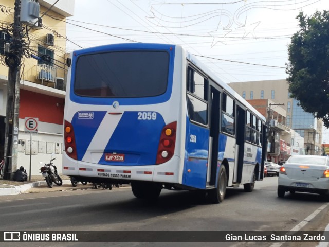 Transvida Transporte Coletivo 2059 na cidade de Ji-Paraná, Rondônia, Brasil, por Gian Lucas  Santana Zardo. ID da foto: 11678723.