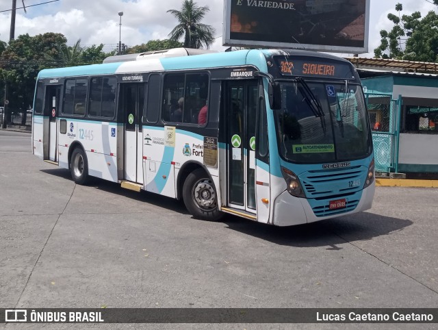 Auto Viação São José 12445 na cidade de Fortaleza, Ceará, Brasil, por Lucas Caetano Caetano. ID da foto: 11678558.