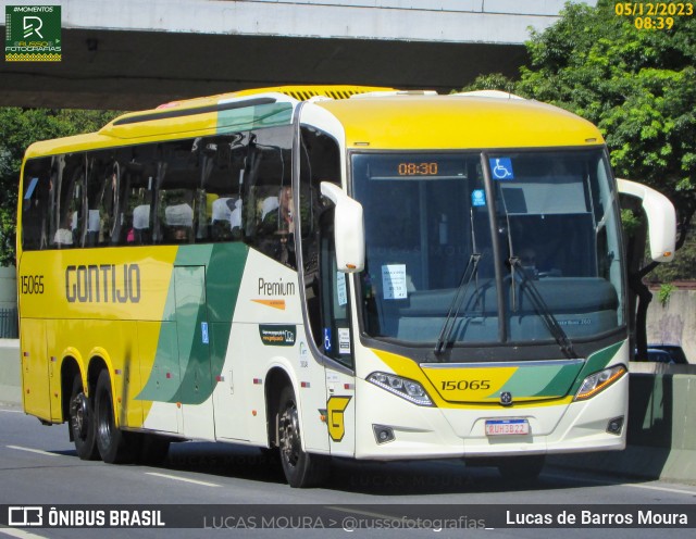 Empresa Gontijo de Transportes 15065 na cidade de Belo Horizonte, Minas Gerais, Brasil, por Lucas de Barros Moura. ID da foto: 11680351.