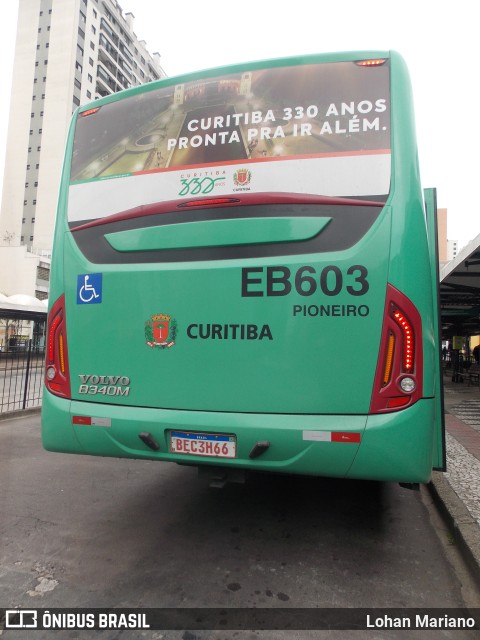 Auto Viação São José dos Pinhais EB603 na cidade de Curitiba, Paraná, Brasil, por Lohan Mariano. Número da foto: #11679374.