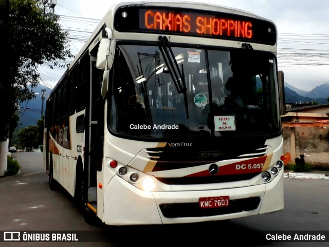 Auto Ônibus Vera Cruz DC 5.057 na cidade de Duque de Caxias, Rio de Janeiro, Brasil, por Calebe Andrade. Número da foto: #11678884.