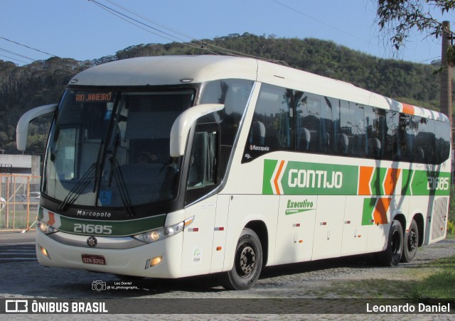 Empresa Gontijo de Transportes 21685 na cidade de Juiz de Fora, Minas Gerais, Brasil, por Leonardo Daniel. ID da foto: 11680792.