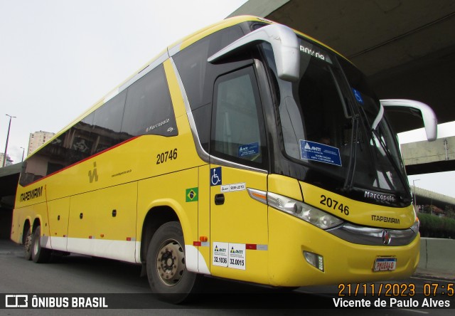 Viação Nova Itapemirim 20746 na cidade de Belo Horizonte, Minas Gerais, Brasil, por Vicente de Paulo Alves. ID da foto: 11679090.