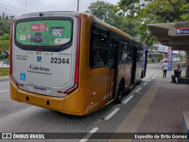 Viação Cidade de Caieiras 22344 na cidade de Caieiras, São Paulo, Brasil, por Espedito de Brito Gomes. ID da foto: 11680358.