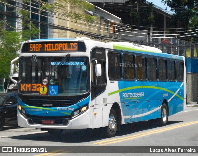 Viação Ponte Coberta RJ 190.042 na cidade de Nova Iguaçu, Rio de Janeiro, Brasil, por Lucas Alves Ferreira. Número da foto: #11678338.
