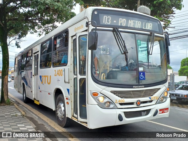 JTU - Jacareí Transporte Urbano 2.400 na cidade de Jacareí, São Paulo, Brasil, por Robson Prado. ID da foto: 11679982.