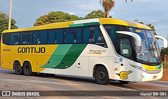 Empresa Gontijo de Transportes 18490 na cidade de Betim, Minas Gerais, Brasil, por Hariel BR-381. ID da foto: 11678363.