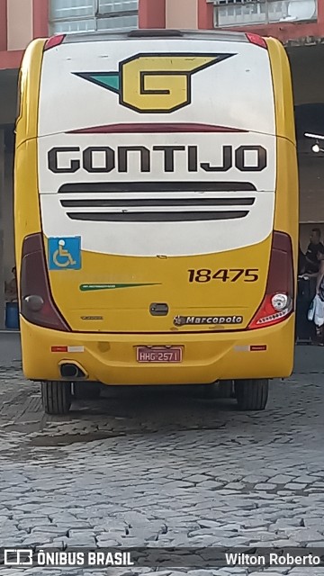 Empresa Gontijo de Transportes 18475 na cidade de Governador Valadares, Minas Gerais, Brasil, por Wilton Roberto. Número da foto: #11680970.